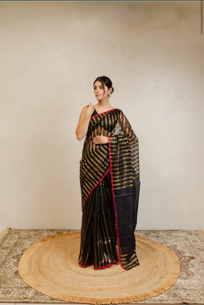 An Chanderi cotton silk handlooom saree | Best local online saree shop