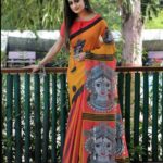 Digital Print Linen Saree for Casual Wear - Premium Sarees Online SareePlus Gallery